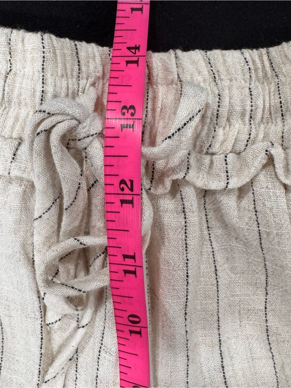 Pink Lily Cream Wide-Leg Linen Blend Pants - Picture 10 of 11